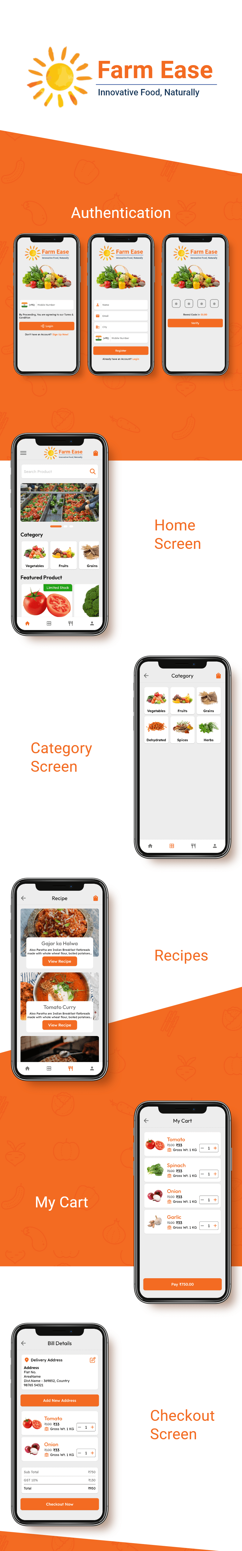 FarmEase | UI Kit | Flutter Grocery Template - 1